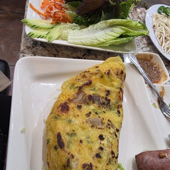 Pho Rex - Vietnamese omelette/banh xeo with the veggies - Vietnamese Near Me - Upland, California Pho Rex - Vietnamese omelette/banh xeo with the veggies - Vietnamese Near Me - Upland, California