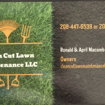 Clean Cut Lawn Maintenance - business card - Lawn Services Near Me Clean Cut Lawn Maintenance - business card - Lawn Services Near Me