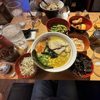 Strings Ramen - Aurora - Special Curry Ramen with a side of seafood, wood ear mushrooms and bean sprouts - Ramen Near Me - Aurora, Illinois Strings Ramen - Aurora - Special Curry Ramen with a side of seafood, wood ear mushrooms and bean sprouts - Ramen Near Me - Aurora, Illinois