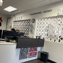 Arizona Livescan Fingerprinting - Front desk/check in station