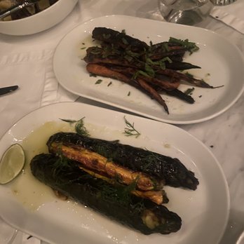 Cara Restaurant - Grilled squash and carrots - New American Near Me - Los Angeles, California