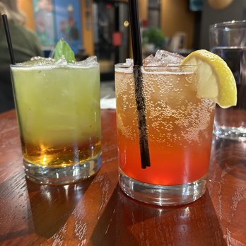 Huế - two cocktails on a wooden table - Vietnamese Near Me - Milwaukee, Wisconsin