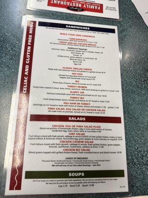 Menu photo 1 Gregory's Family Restaurant Canton, OH