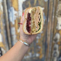Tia Maria's European Cafe - Thanksgiving sandwich