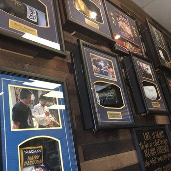 Pinoy BBQ ATBP - The shadow boxes with all the signed memorabilia from PAC MAN himself. - Barbeque Near Me - Milpitas, California