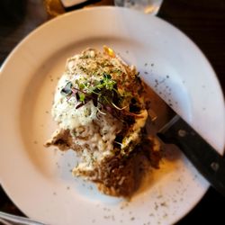 Burg Steakhouse - Stuffed chicken (not listed on current Yelp menu items)