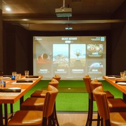Max's Swing Lounge - Our 9 Trackman Golf Simulator bays feature some of the best courses in the world.
