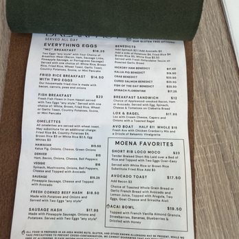 Moena Cafe Daybreak - Menu - Hawaiian Near Me - South Jordan, Utah