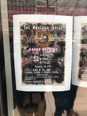 Menu photo 2 Sol Mexican Grill Washington, DC, DC