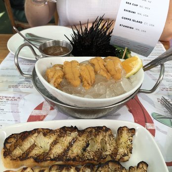 Fishing With Dynamite - Santa Barbara uni on bruschetta with ponzu was amazing! - Seafood Near Me - Manhattan Beach, California Fishing With Dynamite - Santa Barbara uni on bruschetta with ponzu was amazing! - Seafood Near Me - Manhattan Beach, California
