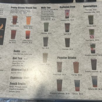 Tasty Pot - View of back of menu - Hot Pot Near Me - Reno, Nevada