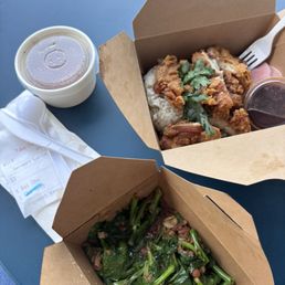 Fried Chicken and Greens