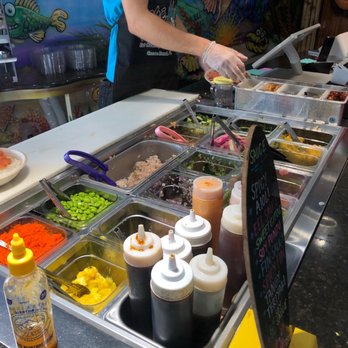 Poke Fin - Lots of options for veggies and fruits as well - Poke Near Me - Cocoa Beach, Florida