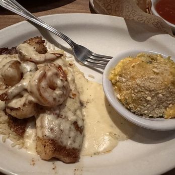 Cheddar's Scratch Kitchen - Talipia Creamy Garlic Tilapia & Shrimp - American Near Me - Fort Worth, Texas Cheddar's Scratch Kitchen - Talipia Creamy Garlic Tilapia & Shrimp - American Near Me - Fort Worth, Texas