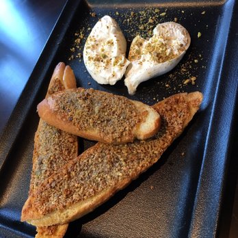 The General Public - Burrata & pistachio toast - excellent! - New American Near Me - Houston, Texas