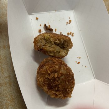 Shrimp N Stuff - Nasty crab balls. Taste nothing but stuffing - Seafood Near Me - Galveston, Texas Shrimp N Stuff - Nasty crab balls. Taste nothing but stuffing - Seafood Near Me - Galveston, Texas