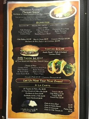 Menu photo 1 El Marquez Restaurant Norwalk, CA Menu photo 1 El Marquez Restaurant Norwalk, CA