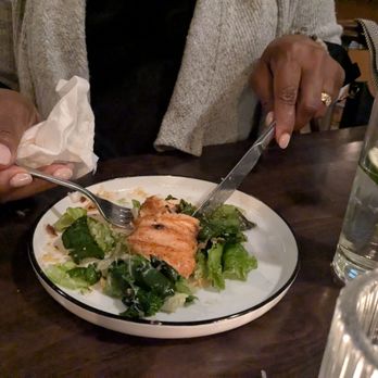 Basic Kitchen - Salad with salmon added - New American Near Me - Charleston, South Carolina