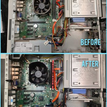 Eagle River Electronics - Computer Cleaning before and after comparison. - Electronics Repair Near Me - Anchorage, Alaska