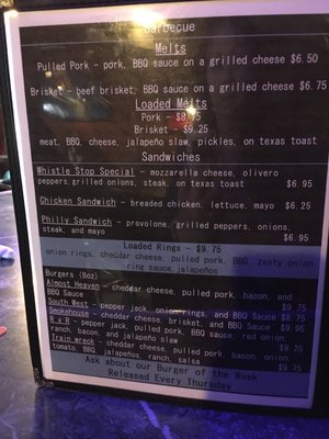 Menu photo 5 Whistle Stop Bar & Grill Buckhannon, WV Menu photo 5 Whistle Stop Bar & Grill Buckhannon, WV