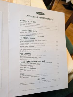 Menu photo 2 Plachutta Wollzeile Vienna, 9