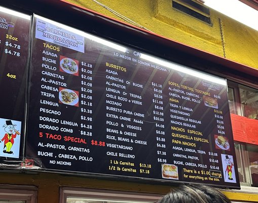 Menu photo 8 Carnitas Michoacan Los Angeles, CA