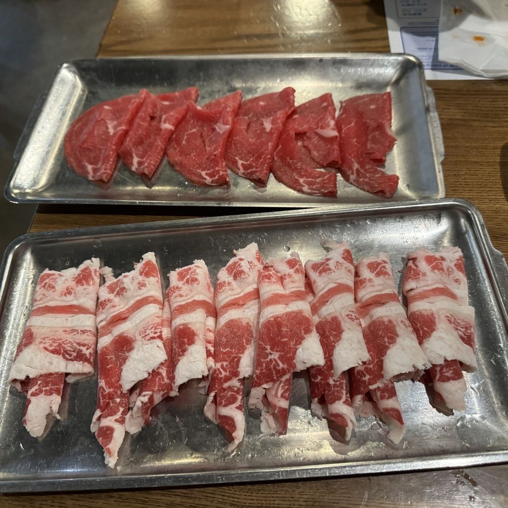 All That Shabu - Fresh, thinly sliced meats - perfect for shabu! Great variety of meat choices. - Hot Pot Near Me - Irvine, California