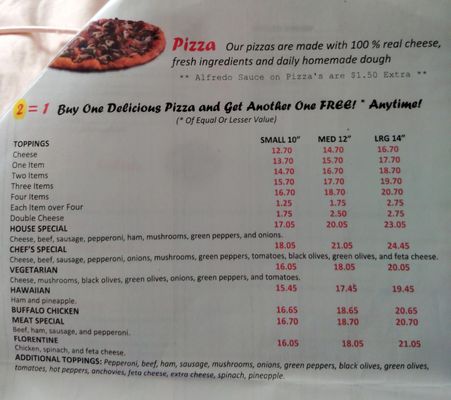 Menu photo 2 Junior Italian Restaurant and Pizza Jasper, TN Menu photo 2 Junior Italian Restaurant and Pizza Jasper, TN