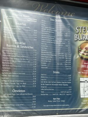 Menu photo 7 Steves Burgers Moreno Valley, CA Menu photo 7 Steves Burgers Moreno Valley, CA