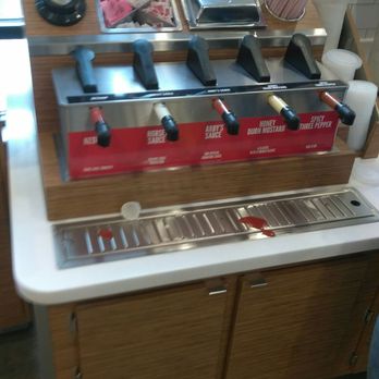 Arby's - Sauce bar. You have to ask up front for BBQ sauce. - Fast Food Near Me - Orlando, Florida