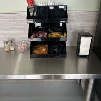 Ting's Chinese Restaurant - Inside (condiments section) - Chinese Near Me - Richmond, Virginia