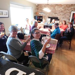 Home Art Party - Cheers to the before shot of painting