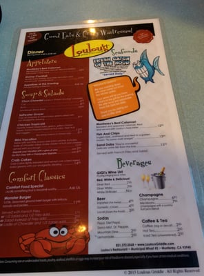 Menu photo 8 Loulou's Griddle In the Middle Monterey, CA Menu photo 8 Loulou's Griddle In the Middle Monterey, CA