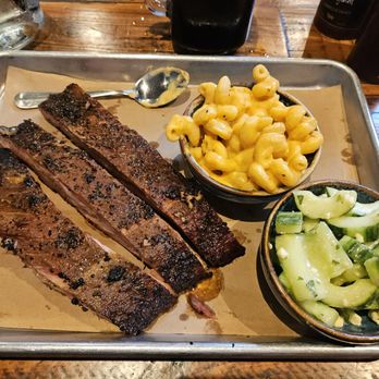 Texas Jack's Barbecue - Spare ribs with Mac and cucumber salad - Barbeque Near Me - Arlington, Virginia Texas Jack's Barbecue - Spare ribs with Mac and cucumber salad - Barbeque Near Me - Arlington, Virginia