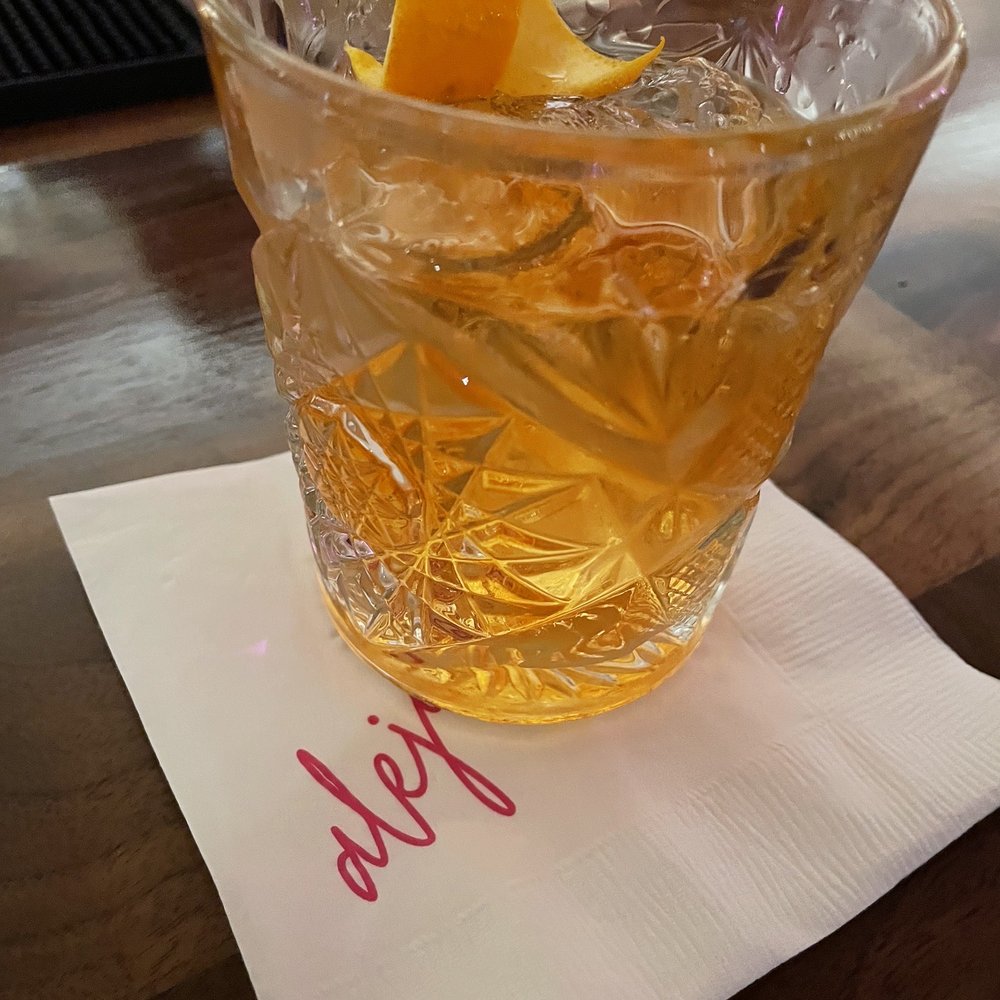 Alejandro's - Oaxacan Old Fashioned - A miracle for your mouth and mind made with Mezcal and a spritely touch of crème de cacao. - Mexican Near Me - Monterey, California Alejandro's - Oaxacan Old Fashioned - A miracle for your mouth and mind made with Mezcal and a spritely touch of crème de cacao. - Mexican Near Me - Monterey, California