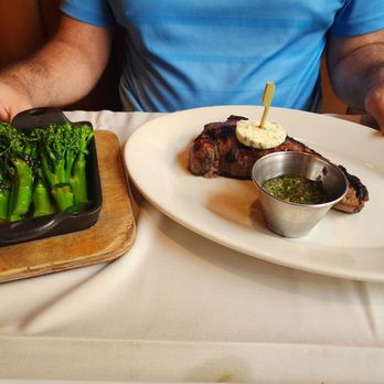 The Hamilton - New York strip with broccolini - Seafood Near Me - Washington, DC, District of Columbia The Hamilton - New York strip with broccolini - Seafood Near Me - Washington, DC, District of Columbia