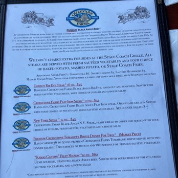 Stage Coach Grille - Menu - Seafood Near Me - La Verkin, Utah Stage Coach Grille - Menu - Seafood Near Me - La Verkin, Utah
