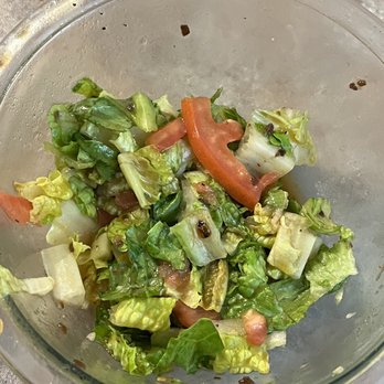 Francesca Pizza - a salad in a glass bowl - Italian Near Me - Sheridan, Illinois Francesca Pizza - a salad in a glass bowl - Italian Near Me - Sheridan, Illinois