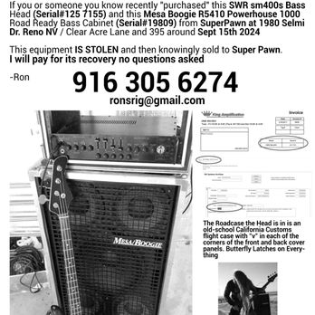 MetroPawn - SUPERPAWN SELLS STOLEN GEAR CASH REWARD - Pawn Shops Near Me - Reno, Nevada