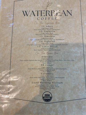Menu photo 3 Waterbean Coffee - Concord Concord, NC