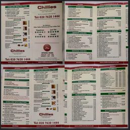 Menu, as of 29th December 2022. Menu, as of 29th December 2022.