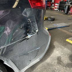 Pep Boys - More damage from them crashing my car while backing it into the garage