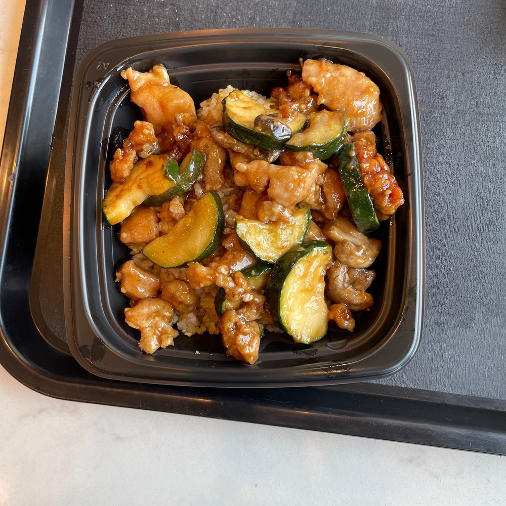 Panda Express - Mushroom chicken with fried rice bowl. - Chinese Near Me - San Antonio, Texas Panda Express - Mushroom chicken with fried rice bowl. - Chinese Near Me - San Antonio, Texas