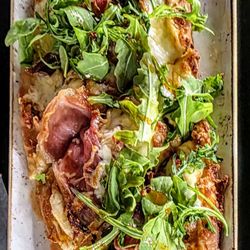 Bad Dog Bar & Grill - Hot Honey Prosciutto Flatbread at Bad Dog Sarnia