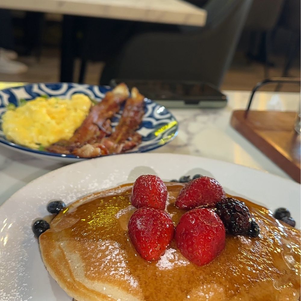 Love At First Bite - Buttermilk Pancakes Bacon Egg - Breakfast & Brunch Near Me - Atlanta, Georgia Love At First Bite - Buttermilk Pancakes Bacon Egg - Breakfast & Brunch Near Me - Atlanta, Georgia
