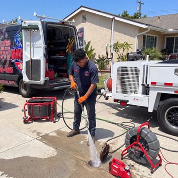 Maverick Drain - Hydro jetting a South LA sewer line with our trailer-mounted jetter. 15+ years family-owned, real person answers 24/7. Maverick Drain. - Plumbing Near Me - Los Angeles, California Maverick Drain - Hydro jetting a South LA sewer line with our trailer-mounted jetter. 15+ years family-owned, real person answers 24/7. Maverick Drain. - Plumbing Near Me - Los Angeles, California
