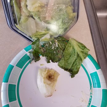 la Madeleine - This is the rotten and putrid salad I received from them this evening.  Called them back and told them, didn't phase them at all. BEWARE! - Breakfast & Brunch Near Me - Marietta, Georgia