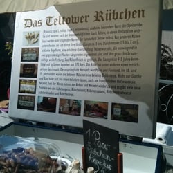 Ruhlsdorfer Rübchenfest - Die Erklärung zum Teltower Rübchen. Schautafel für die Besucher