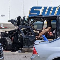 R & R Automotive & Towing - My son-in-law's vehicle that was destroyed in a horrific accident.