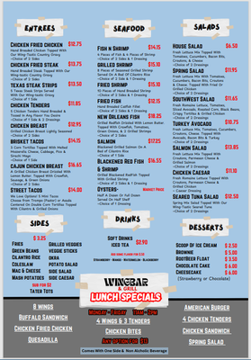 Menu photo 2 Wingbar & Grill Corpus Christi, TX Menu photo 2 Wingbar & Grill Corpus Christi, TX